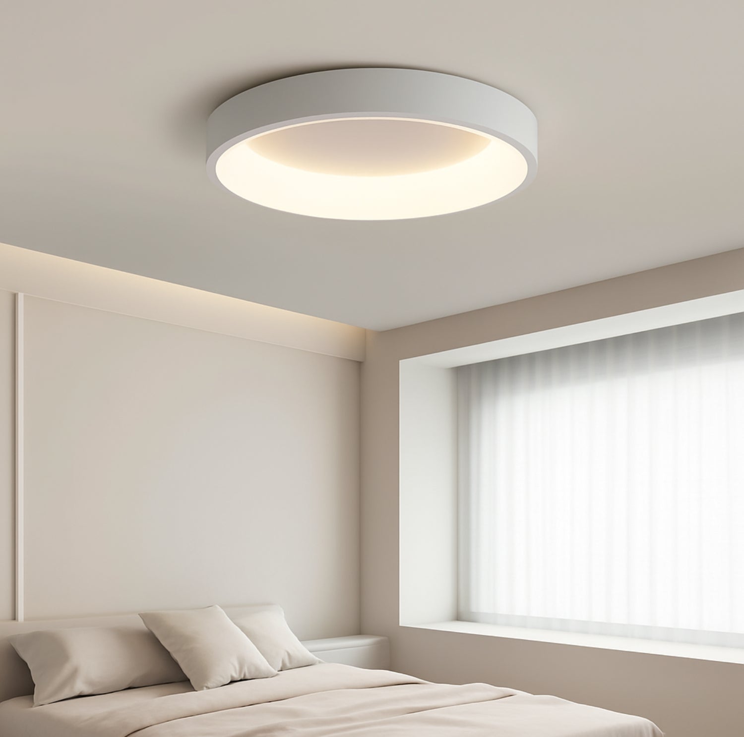 Nomaenest Lumëra - Scandinavian Round LED Ceiling Light